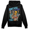 Jordan 1 Mid GS 'Six Championships DopeSkill Hoodie Sweatshirt Don't Kill My Vibe Graphic Streetwear - Black