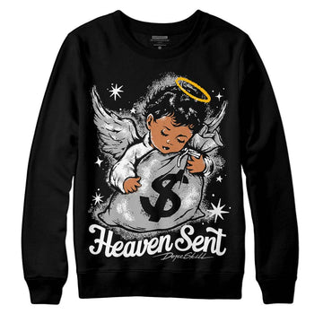 Jordan 1 Low OG “Shadow” DopeSkill Sweatshirt Heaven Sent Graphic Streetwear - Black