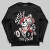 Nigel Sylvester x Jordan 1 Low OG “Nitro” DopeSkill Long Sleeve T-Shirt Smile Through The Pain Graphic Streetwear - Black