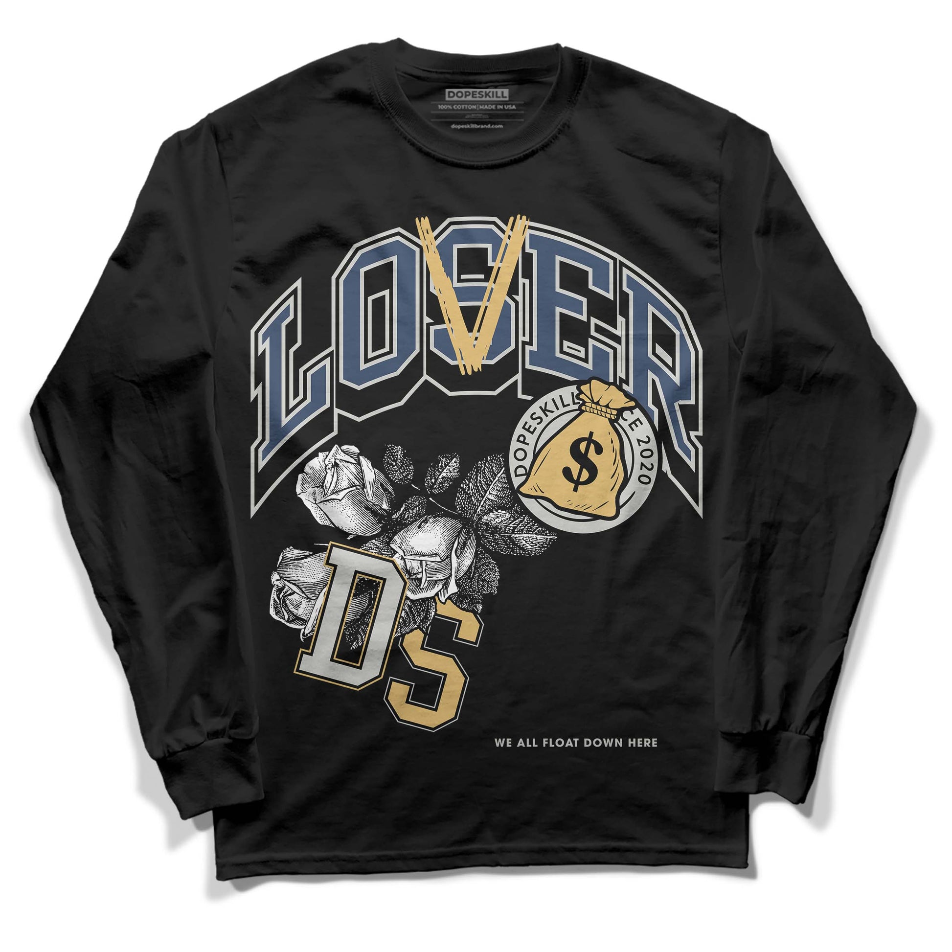 A Ma Maniere x Jordan 5 Dawn “Photon Dust” DopeSkill Long Sleeve T-Shirt Loser Lover Graphic Streetwear - Black