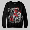 Jordan 9 Cool Grey DopeSkill Sweatshirt Drip'n Never Tripp'n Graphic Streetwear - Black