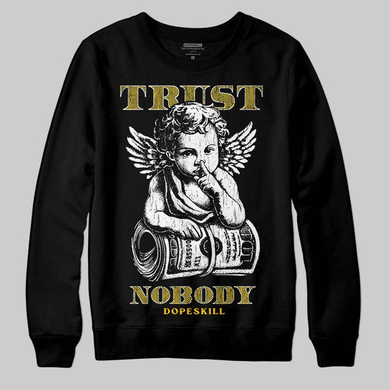 Yellow Sneakers DopeSkill Sweatshirt Trust Nobody Graphic Streetwear - black