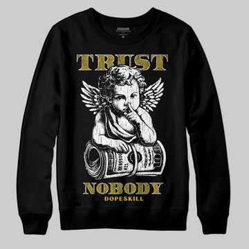 Yellow Sneakers DopeSkill Sweatshirt Trust Nobody Graphic Streetwear - black