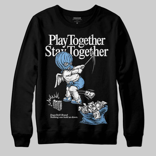 Jordan 12 Retro 'Melo' DopeSkill Sweatshirt Play together, Stay together Graphic Streetwear - Black