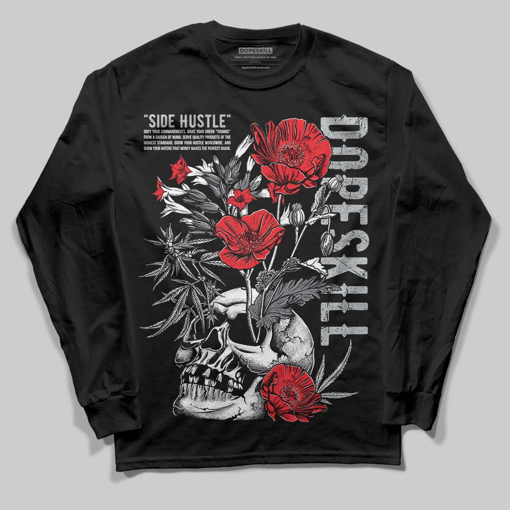 Jordan 4 “Fear” DopeSkill Long Sleeve T-Shirt Side Hustle Graphic Streetwear - Black