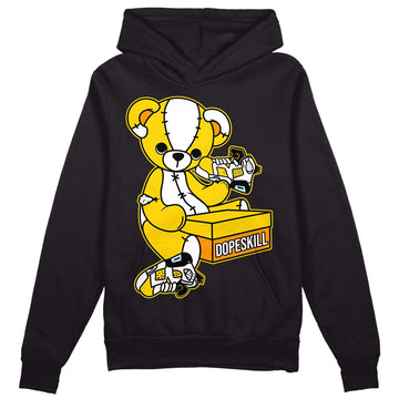 Jordan 6 “Yellow Ochre” DopeSkill Hoodie Sweatshirt Sneakerhead BEAR Graphic Streetwear - Black