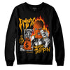 Jordan 12 Retro Black Taxi DopeSkill Sweatshirt Drip'n Never Tripp'n Graphic Streetwear - Black