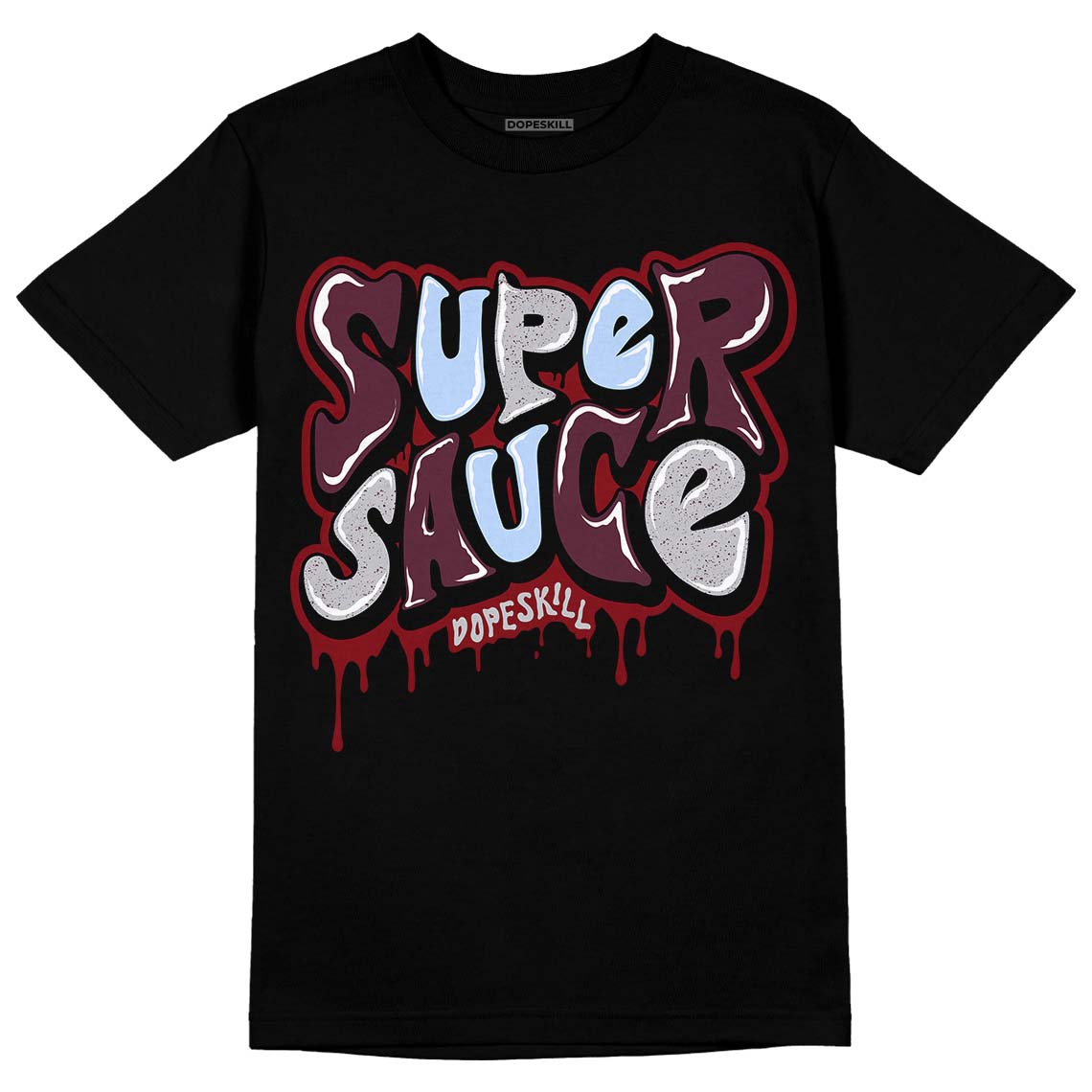 Jordan 5 Retro Burgundy (2023) DopeSkill T-Shirt Super Sauce Graphic Streetwear - Black