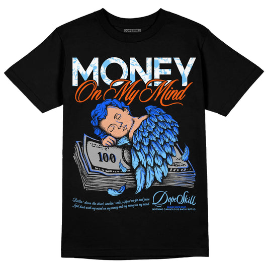 Dunk Low Futura University Blue DopeSkill T-Shirt MOMM Graphic Streetwear - Black
