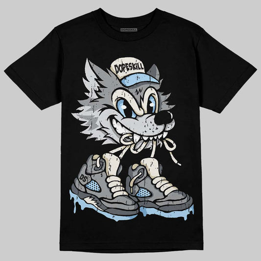 Wolf Grey 5s DopeSkill T-Shirt Wolf Grey 5s Graphic
