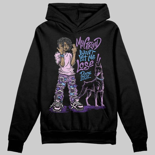 PURPLE Sneakers DopeSkill Hoodie Sweatshirt My Grind Won't Let Me Lose Graphic Streetwear - black