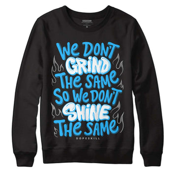 Jordan 2 Low "University Blue" DopeSkill Sweatshirt Grind Shine Graphic Streetwear - Black