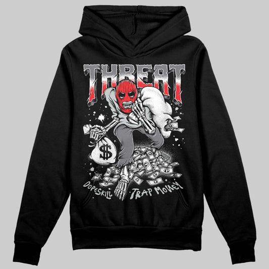 Jordan 4 “Fear” DopeSkill Hoodie Sweatshirt Threat Graphic Streetwear - Black