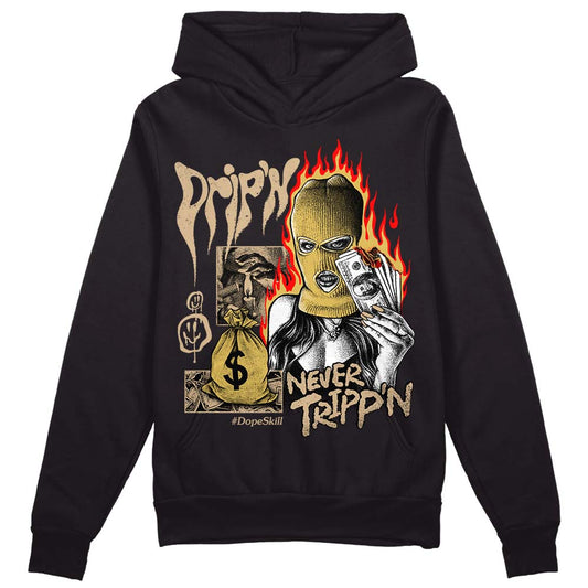 TAN Sneakers DopeSkill Hoodie Sweatshirt Drip'n Never Tripp'n Graphic Streetwear - Black