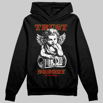 Red Sneakers DopeSkill Hoodie Trust Nobody Graphic Streetwear - Black
