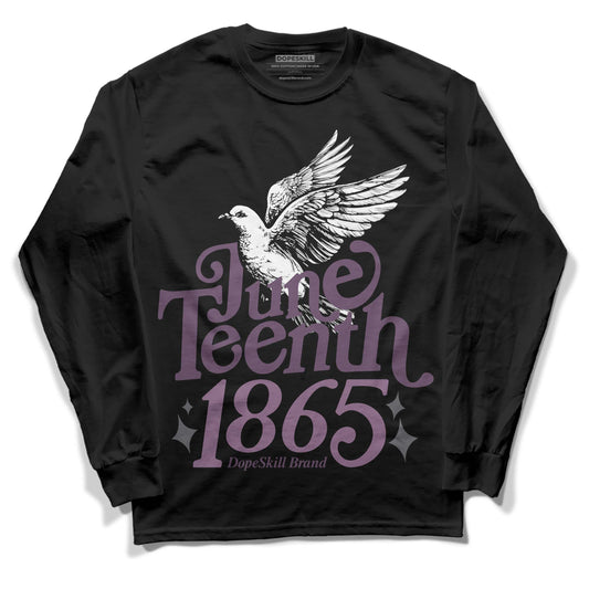  Jordan 2 “Mauve/Off-Noir” DopeSkill Long Sleeve T-Shirt Juneteenth 1865 Graphic Streetwear - Black 