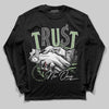 Jordan 4 Retro “Seafoam” DopeSkill Long Sleeve T-Shirt Trust No One Graphic Streetwear - Black