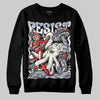 Jordan 3 Retro White Cement Reimagined DopeSkill Sweatshirt Resist Graphic Streetwear - Black