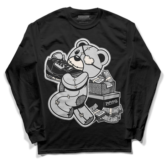 Jordan 3 “Off Noir” DopeSkill Long Sleeve T-Shirt Bear Steals Sneaker Graphic Streetwear - Black