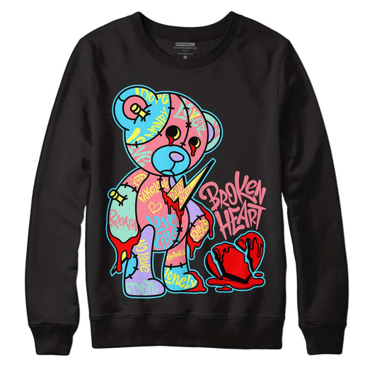 Dunk Low Candy Easter DopeSkill Sweatshirt Broken Heart Graphic Streetwear - Black