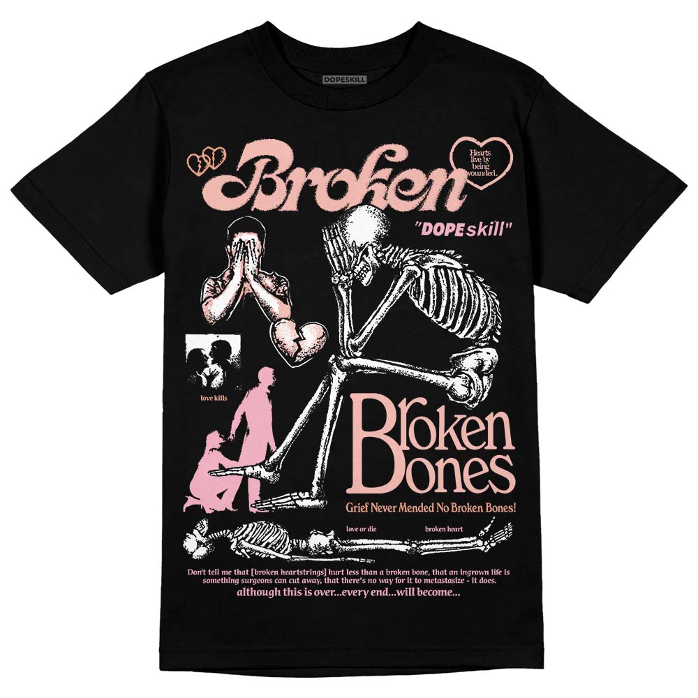 Jordan 11 Low “Legend Pink” DopeSkill T-Shirt Broken Bones Graphic Streetwear - Black