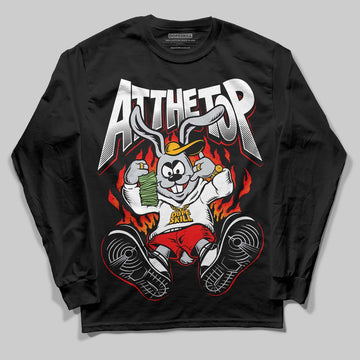 Black and White Sneakers DopeSkill Long Sleeve T-Shirt At The Top Graphic Streetwear - Black
