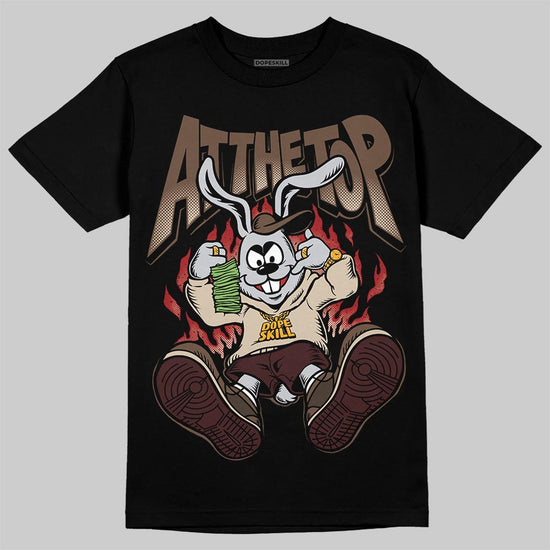 A Ma Maniére x Air Jordan 4 “Dark Mocha” DopeSkill T-Shirt At The Top Graphic Streetwear - Black