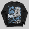 Jordan 12 Retro 'Melo' DopeSkill Long Sleeve T-Shirt Real Ones Move In Silence Graphic Streetwear - Black