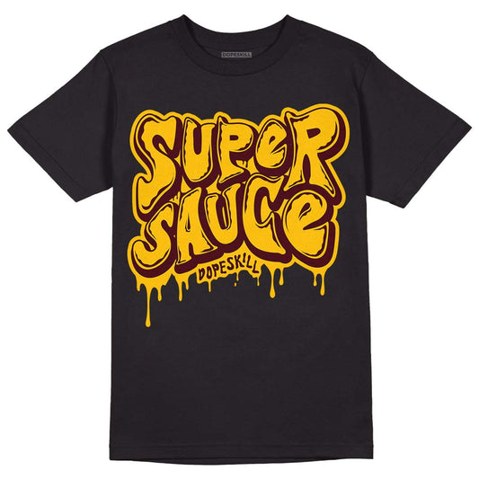 Dunk Yellow Bordeaux DopeSkill T-Shirt Super Sauce Graphic Streetwear - Black