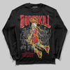 Jordan 14 Retro Ferrari (2025) DopeSkill Long Sleeve T-Shirt Thunder Dunk Graphic Streetwear - Black