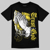 Jordan 11 Low 'Yellow Snakeskin' DopeSkill T-Shirt Trust God Graphic Streetwear - Black