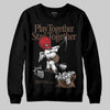 Jordan 9 'Olive' DopeSkill Sweatshirt Play together, Stay together Graphic Streetwear - Black