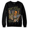 Jordan 5 "Olive" DopeSkill Sweatshirt Don't Kill My Vibe Graphic Streetwear - Black