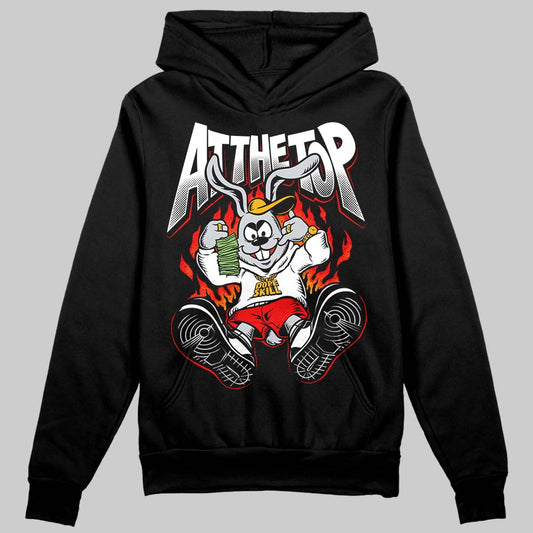 Black and White Sneakers DopeSkill Hoodie Sweatshirt At The Top Graphic Streetwear - Black