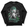 Jordan 1 High OG Green Glow DopeSkill Long Sleeve T-Shirt Boys Don't Cry Graphic Streetwear - Black