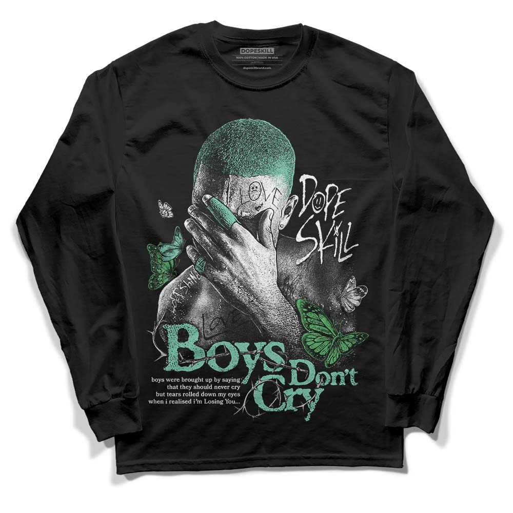 Jordan 1 High OG Green Glow DopeSkill Long Sleeve T-Shirt Boys Don't Cry Graphic Streetwear - Black