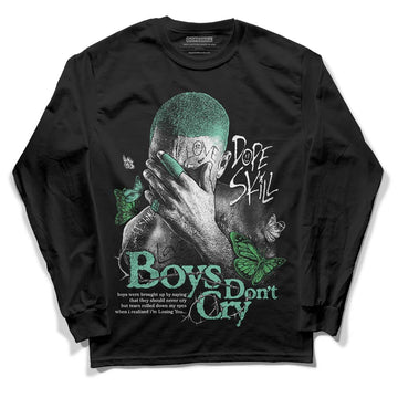 Jordan 1 High OG Green Glow DopeSkill Long Sleeve T-Shirt Boys Don't Cry Graphic Streetwear - Black