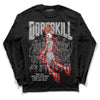 Jordan 1 Low OG “Shadow” DopeSkill Long Sleeve T-Shirt Thunder Dunk Graphic Streetwear - Black