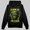 Neon Green Sneakers DopeSkill Hoodie Sweatshirt Look In My Eyes Graphic Streetwear - Black