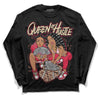 Dunk Low PRM Bacon DopeSkill Long Sleeve T-Shirt Queen Of Hustle Graphic Streetwear - Black