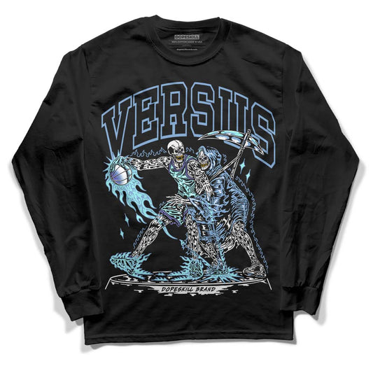 University Blue Sneakers DopeSkill Long Sleeve T-Shirt VERSUS Graphic Streetwear - Black