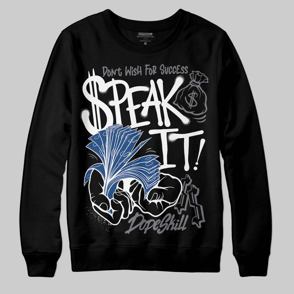 Jordan 9 Retro 'Flint Grey' 2026 DopeSkill Sweatshirt Speak It Graphic Streetwear - Black