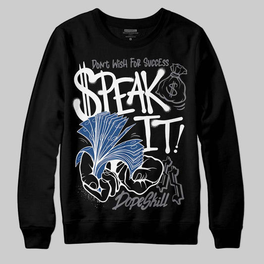 Jordan 9 Retro 'Flint Grey' 2026 DopeSkill Sweatshirt Speak It Graphic Streetwear - Black