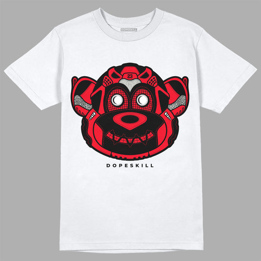 AJ 4 Red Thunder DopeSkill T-shirt Monk Graphic