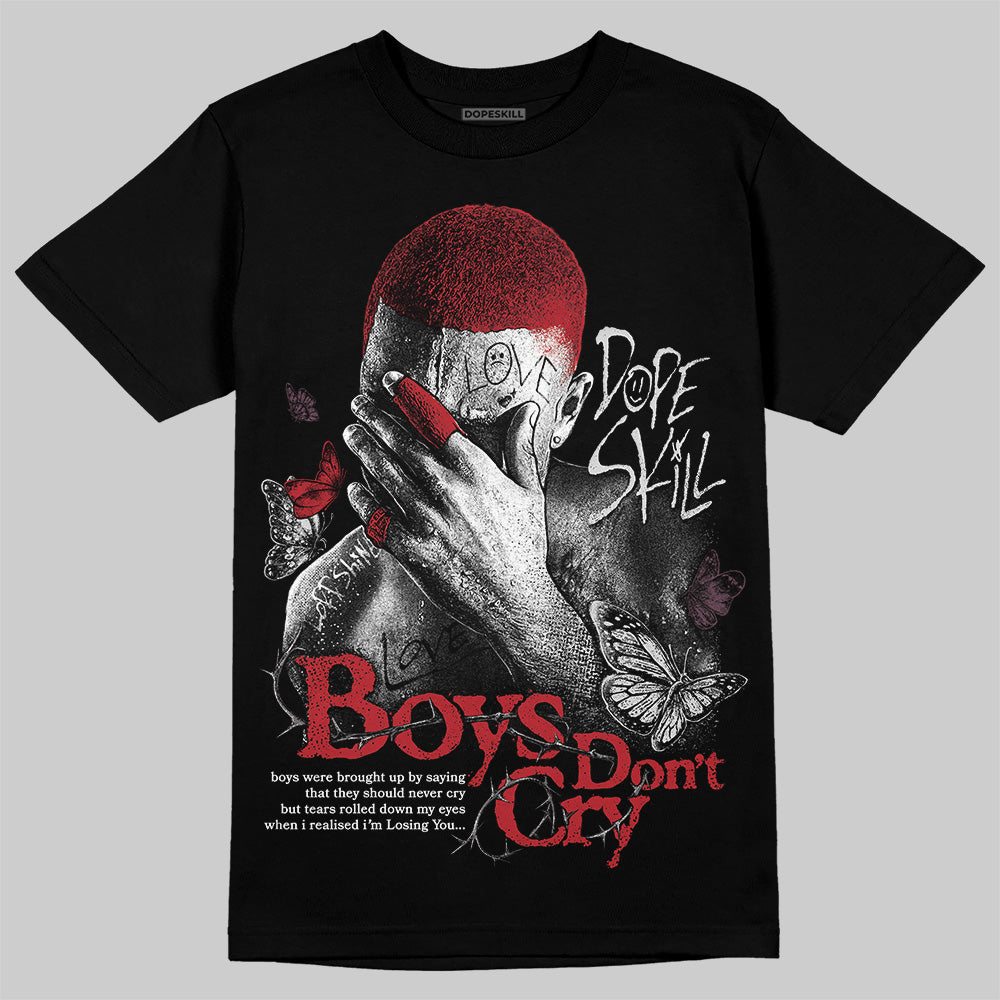 New Balance 1906R Silver Classic Crimson DopeSkill T-Shirt Boys Don't Cry Graphic Streetwear - Black