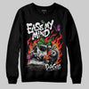 Black and White Sneakers DopeSkill Sweatshirt Ease My Mind Graphic Streetwear - black