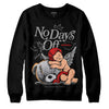 Grey Sneakers DopeSkill Sweatshirt New No Days Off Graphic Streetwear  - Black