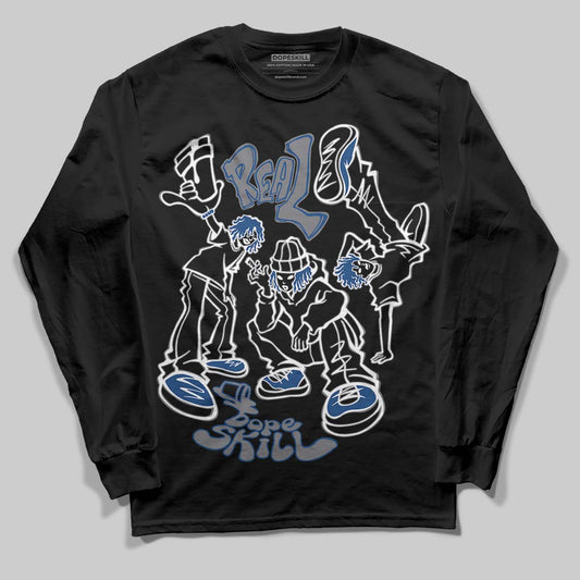 Jordan 9 Retro 'Flint Grey' 2026 DopeSkill Long Sleeve T-Shirt Real Y2K Players Graphic Streetwear - Black