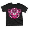 Jordan 1 Low GS “Fierce Pink” Dopeskill Toddler Kids T-shirt Monk Graphic Streetwear - Black