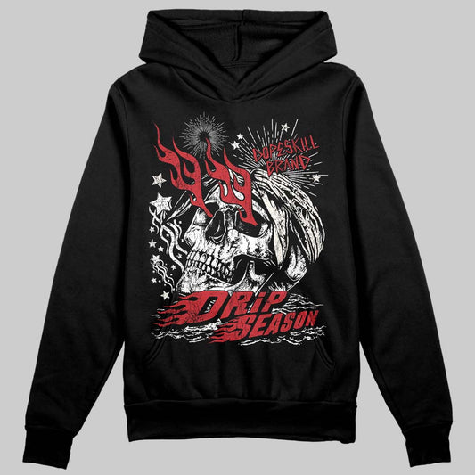 Jordan 4 “Flight Club” DopeSkill Hoodie Sweatshirt Drip Season Graphic Streetwear - Black
